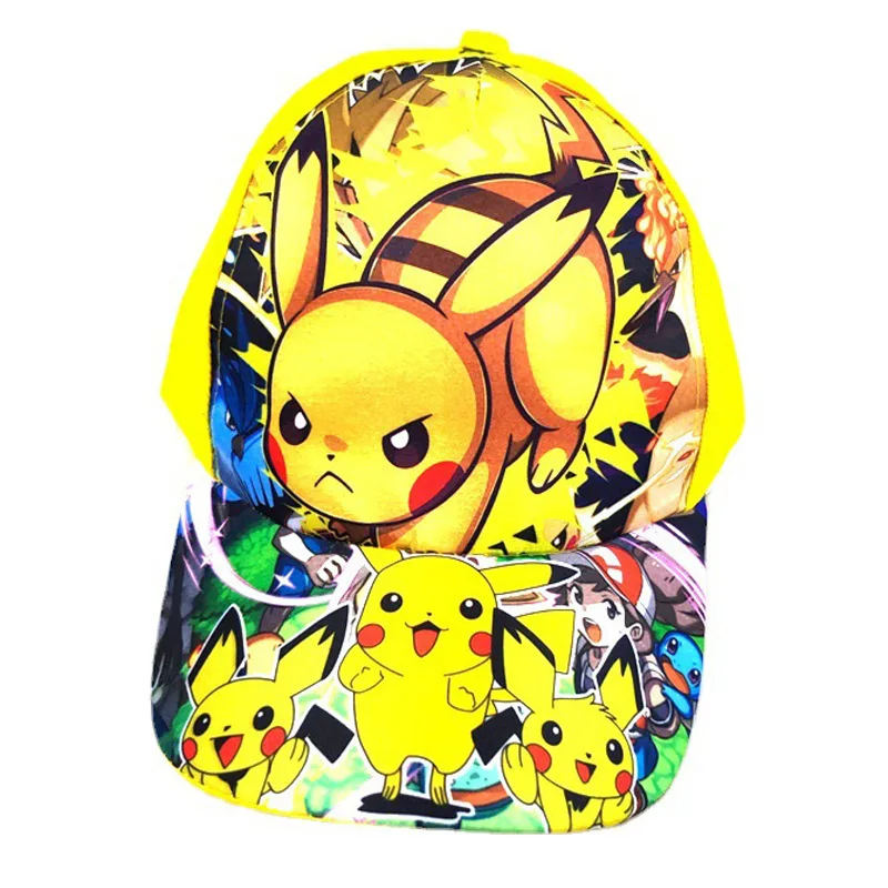 

[TAKARA TOMY] Pokemon Pikachu Children's Baseball Cap Pet Elf Sun Protection Hat Fashion Trend Kids' Peaked Cap A221108001
