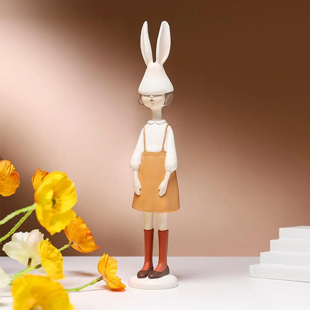 

Модная Эстетическая креативная фигурка для девочек, настольное украшение, Банни, Женская фигурка, красочная коллекционная