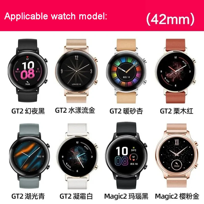 High Quality Huawei Stainless Steel Strap for Huawei Watch GT2 42mm Watchband Rippling Gold Magic 2 Metal Strap for Women Man