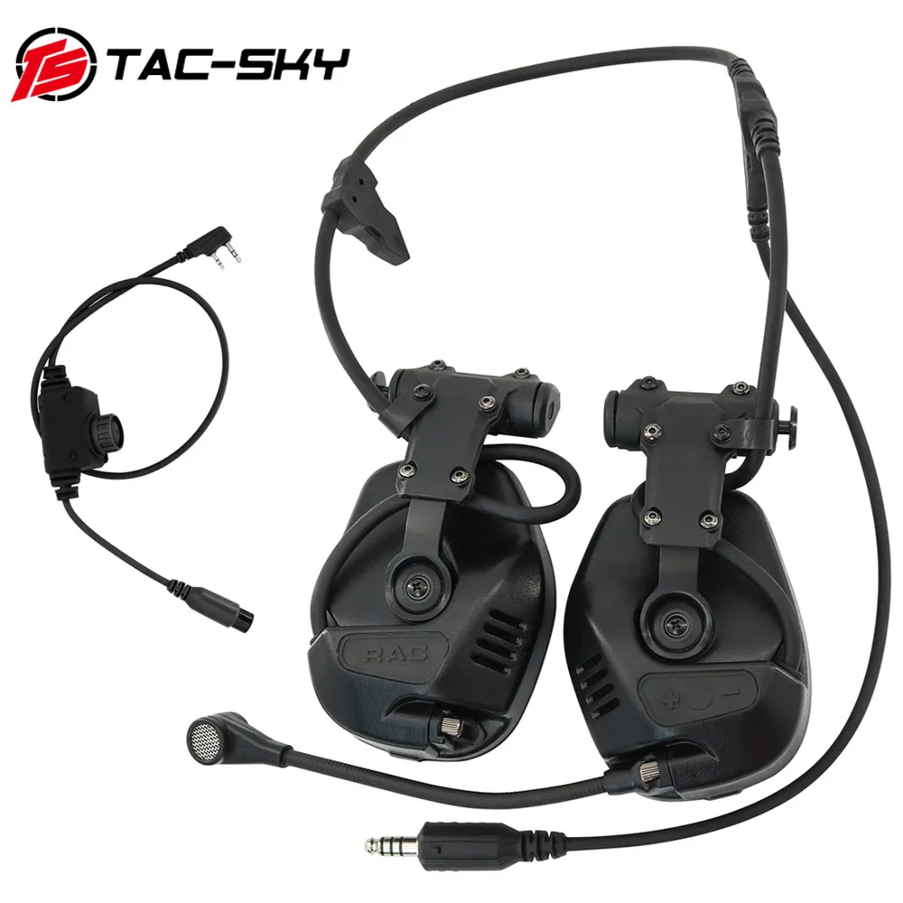 TAC-SKY Tactical Civilian Edition RAC Rail Communication Noise Cancelling Headset, for Fast Helmet Tactical High-Cut Headset