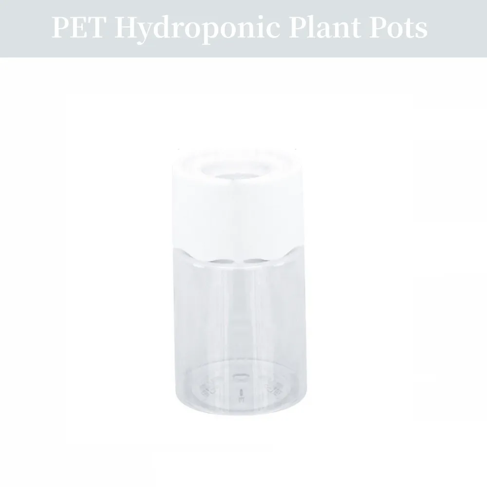

1pcs PET Plastic Hydroponic Plant Pots Water Planting Vase Plastic Transparent Stylish Container Tabletop Plants Bonsai