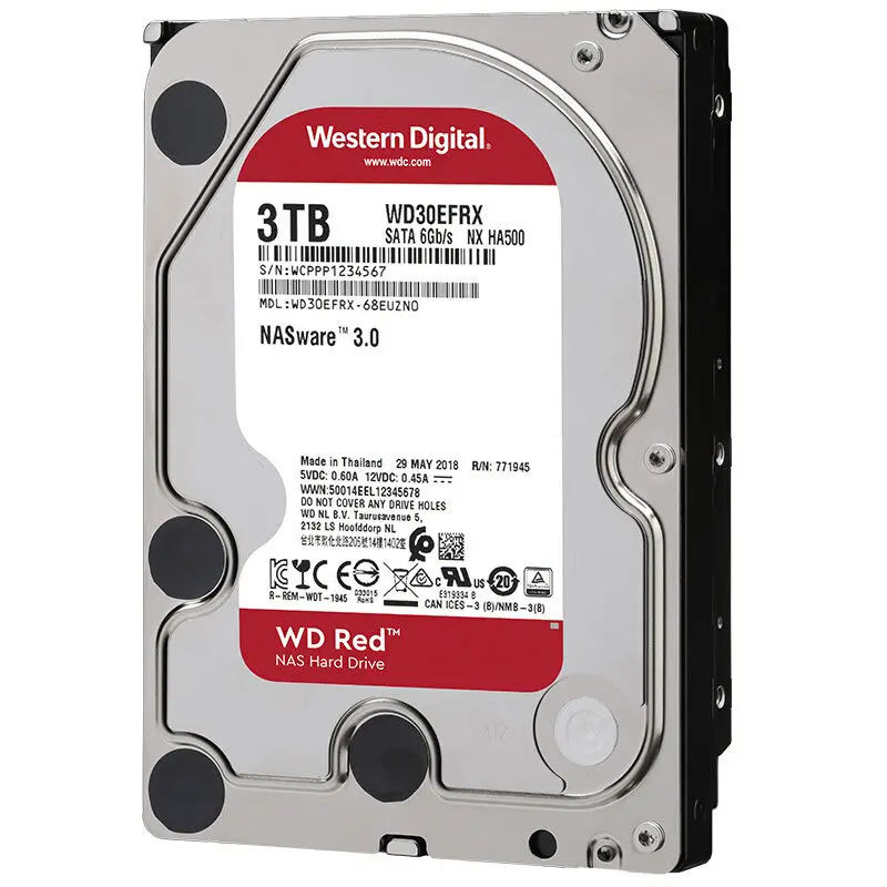 Оригинальный внутренний жесткий диск Western Digital WD красный NAS 4 ТБ 3 5 дюйма HDD SATA 6 Гб/с