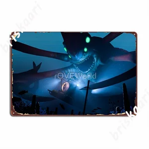 Металлический плакат Subnautica, Клубная Классическая роспись, пещера, фотоплакат