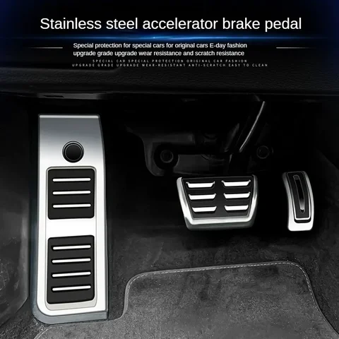 Автомобильные педали LULECI для Audi AT MT 2009-2024 A4 B8 B9 A6 C7 C8 Q5, накладки на педаль акселератора из нержавеющей стали