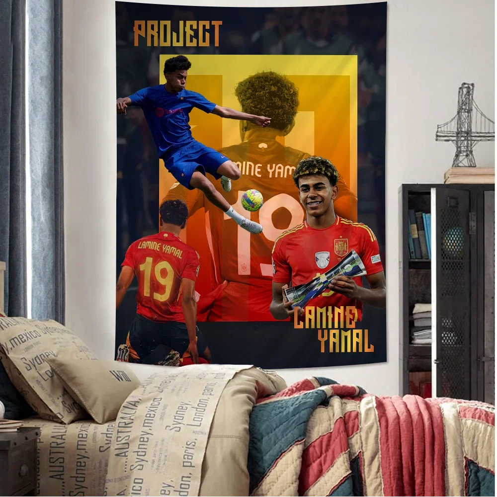 L-Lamine FootballStar Y-Yamal 27 подвесной богемный гобелен богемные настенные гобелены