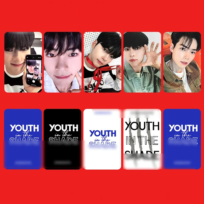 

5pcs/set ZB1 Debut Album Lomo Card YOUTH IN THE SHADE Zhang Hao RICKY GYUVIN Postcard Series Gift Card Photo Card Kpop