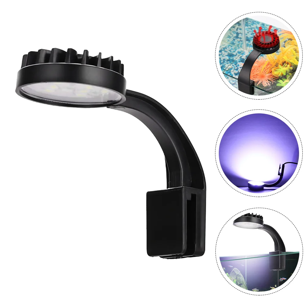 

Aquarium Lamp Fish Tank Light Convenient Reusable Small Daily Use Accessory Compact Household Professional Wear Resistant
