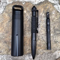 loveslf edc outdoor waterproof and high quality 10pc bottle and 10pcflint fire starter army style tactical defense pen