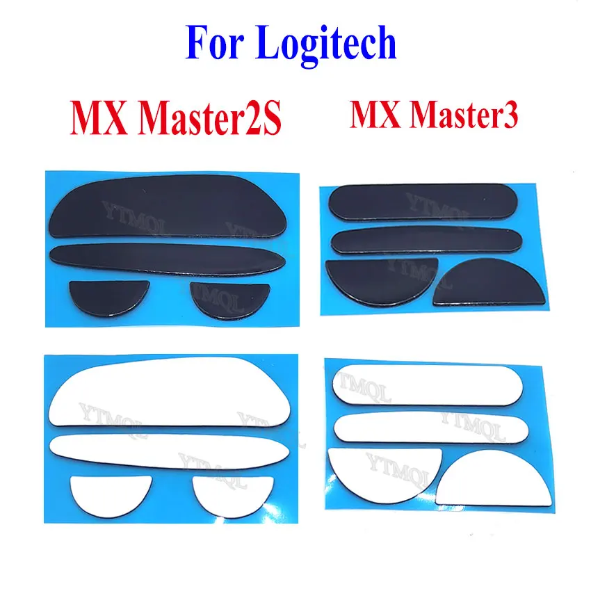 

5set Mouse Feet Skates Pads For Logitech MX Master2S 3 Wired wireless Mouse White Black Anti skid sticker replacement connector