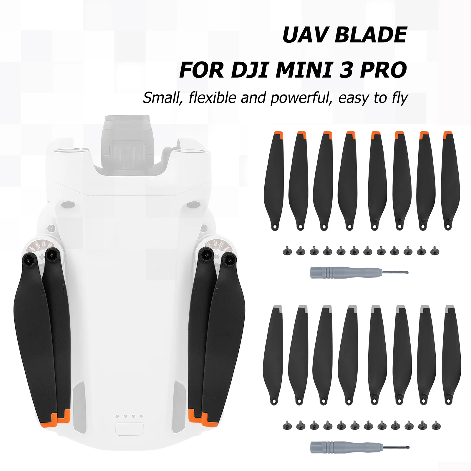 

Для DJI Mini 3 Pro 8 шт. Сменные пропеллеры для дрона с низким уровнем шума быстросъемные лопасти реквизит для мини 3 Pro Аксессуары для дрона 2022