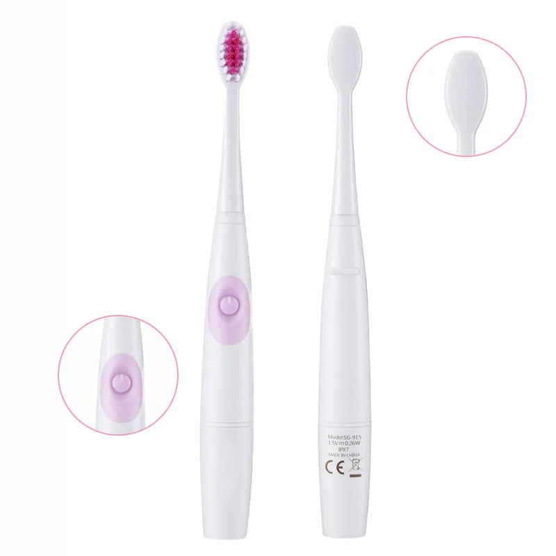 

Adult Soft Bristle Electric Toothbrush Non Rechargeable Sonic Home Couple Electric Toothbrush Outdoor Travel Household Toothbrus