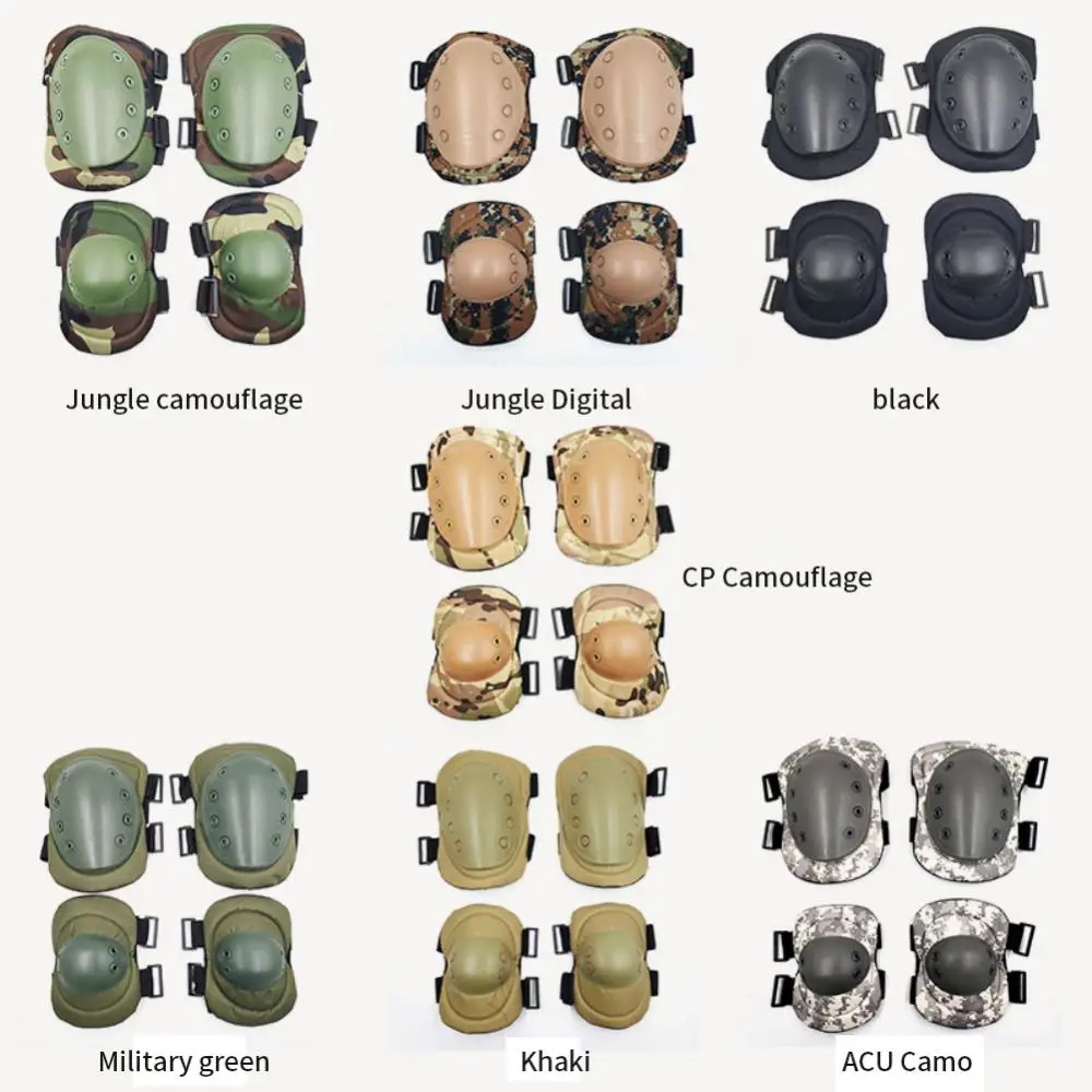 

Tactical Knee Pad Elbow CS Military Protector Army Airsoft Sport Camping Kneepad Safety Gear Knee Protective Pads Hunting