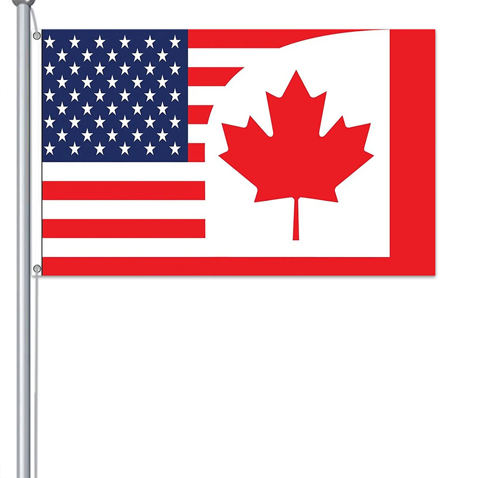 

American Flag Canada Flag Friendship Flag Banner America Bunting Banner US Canada Flags Banners 3x5 Ft Decoration Refueling Flag