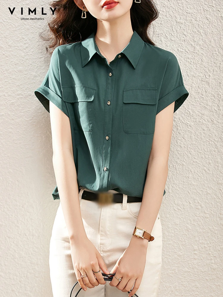 Блузка VIMLY для женщин элегантная женская блузка с цветочным рисунком на