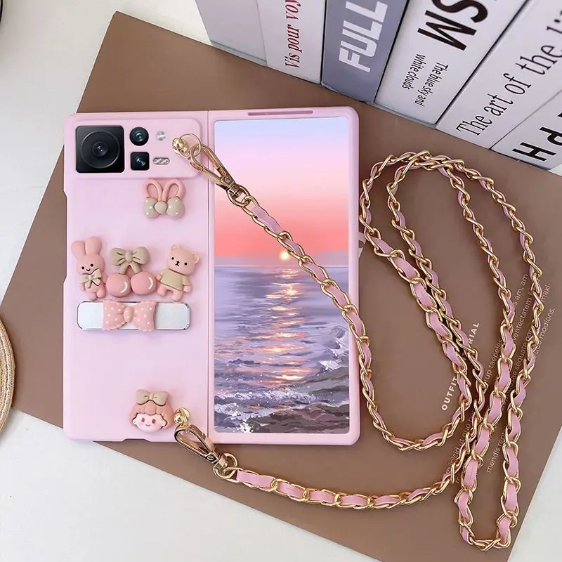 

Чехол со шнурком для Xiao-mi Mi x Fold 2, чехол для Mi x Fold2, флип-чехол