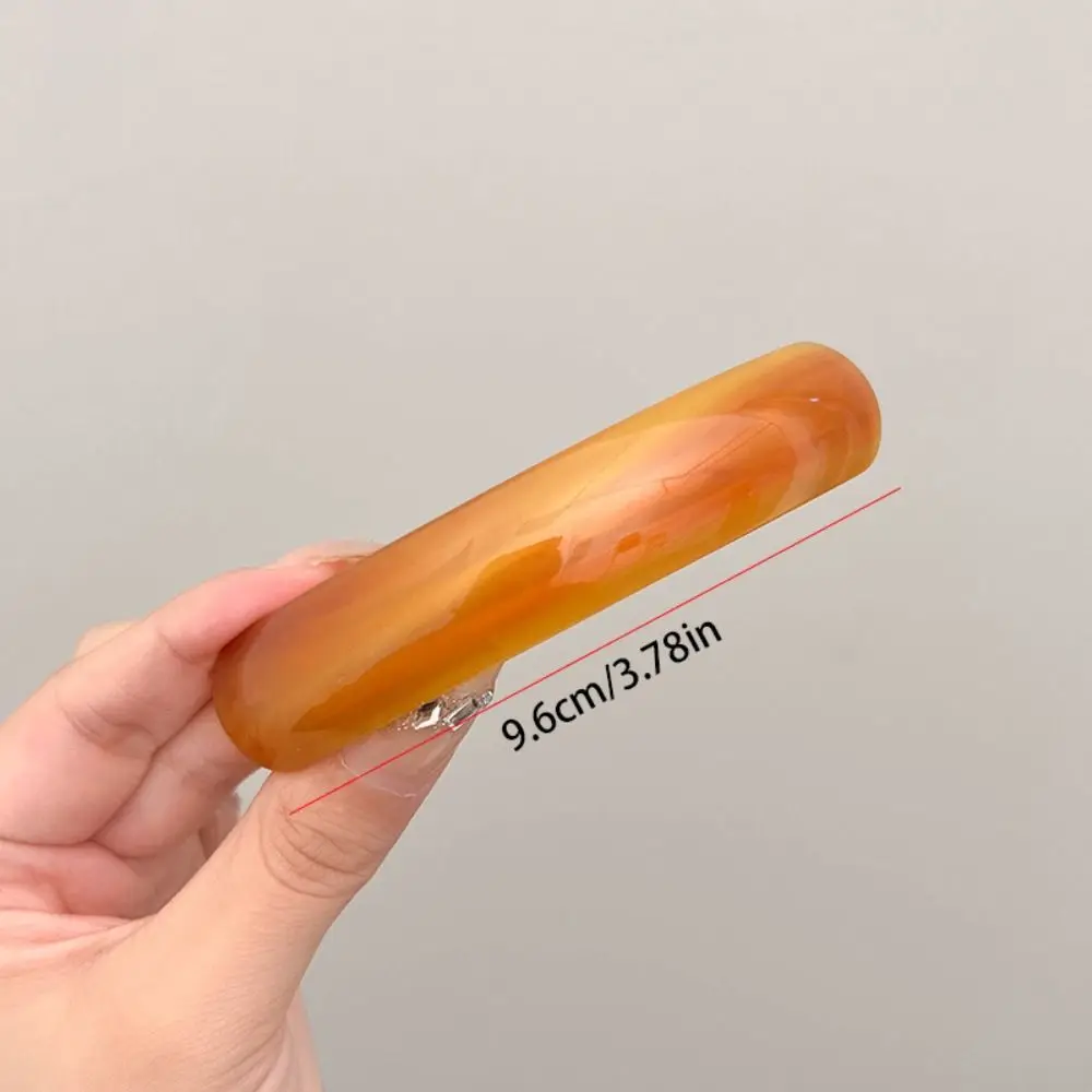 Персонализированная эллиптическая заколка для волос с леопардовым принтом ПВХ