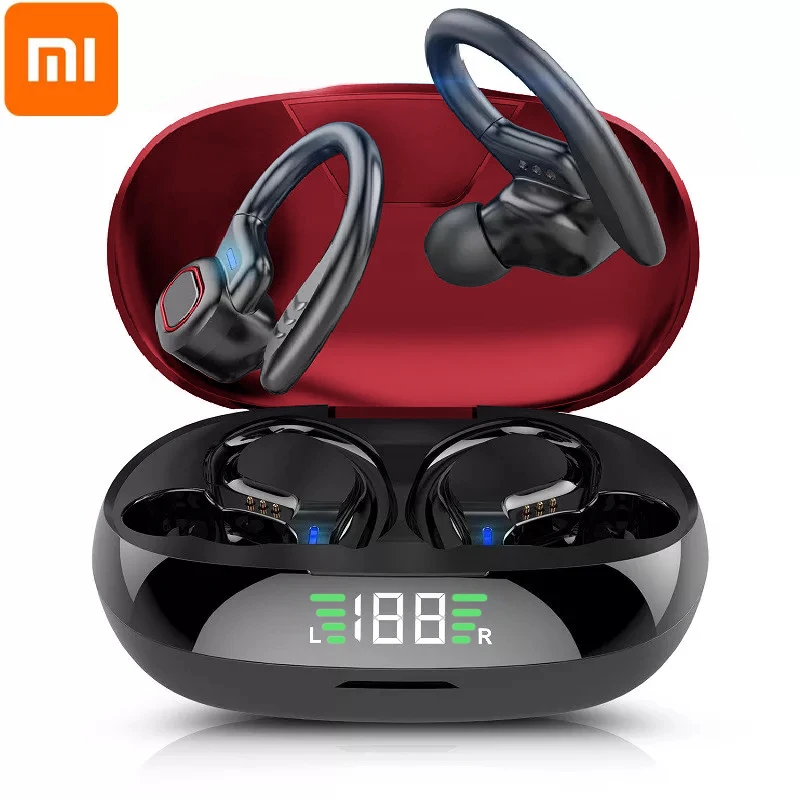 TWS-стереонаушники Xiaomi водонепроницаемые с микрофоном и светодиодным дисплеем |