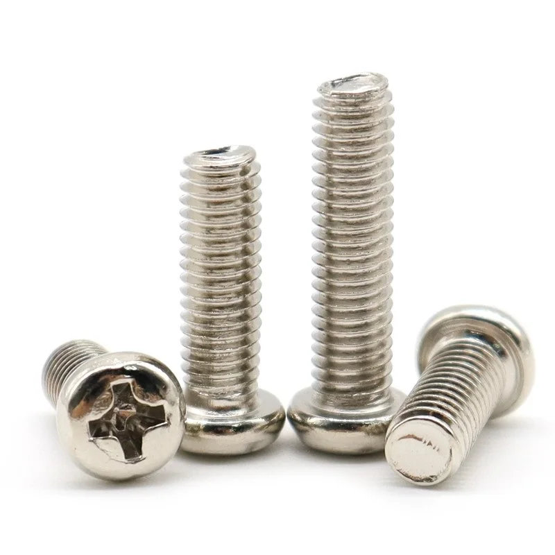 30-500 шт. M1 M1.2 M1.4 M1.6 M1.7 M2 M2.5 M3 M3.5 M4 M5 никелированный мини-крестообразный болт с