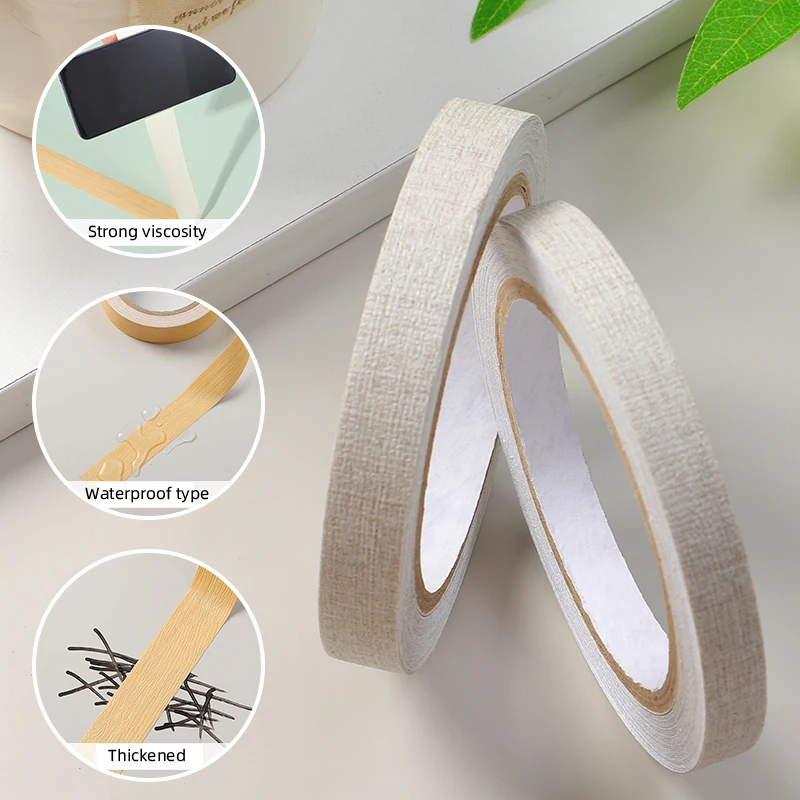 Утолщенная искусственная каштановая конопляная ткань с рисунком самоклеящаяся