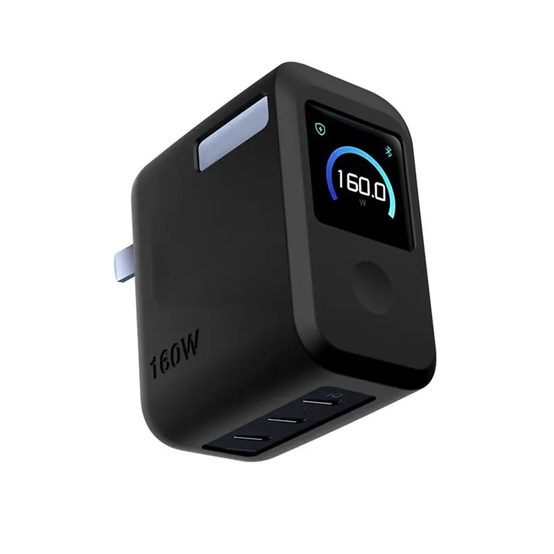 Фото Силиконовый чехол DT21 Geiomoo для Anker Prime 160W, мягкий, гибкий, устойчивый к царапинам защитный чехол, черный №2