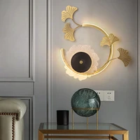 luxury copper wall lamp bedroom bedside modern wall sconce lamps indoor lighting nordic living room decoration wall light gift