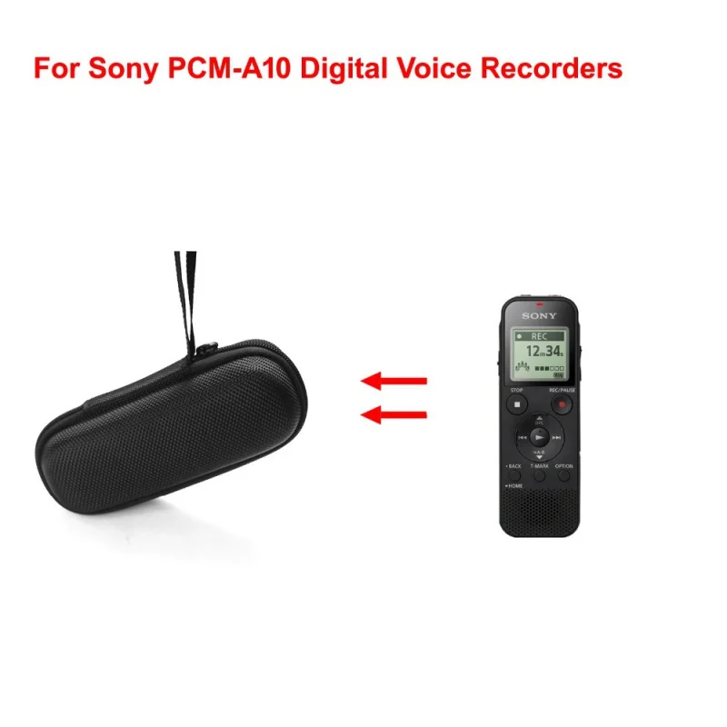 For Sony PCM-A10 Digital Voice Recorders Protective Pouch Bag Carry Case Light Travel Case Storage Bag enlarge