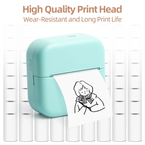 Портативный мини-Термопринтер для этикеток Phomemo M02X с Mirro-дизайном, 57 мм, беспроводной Bluetooth-принтер для мобильного телефона, карманный принтер