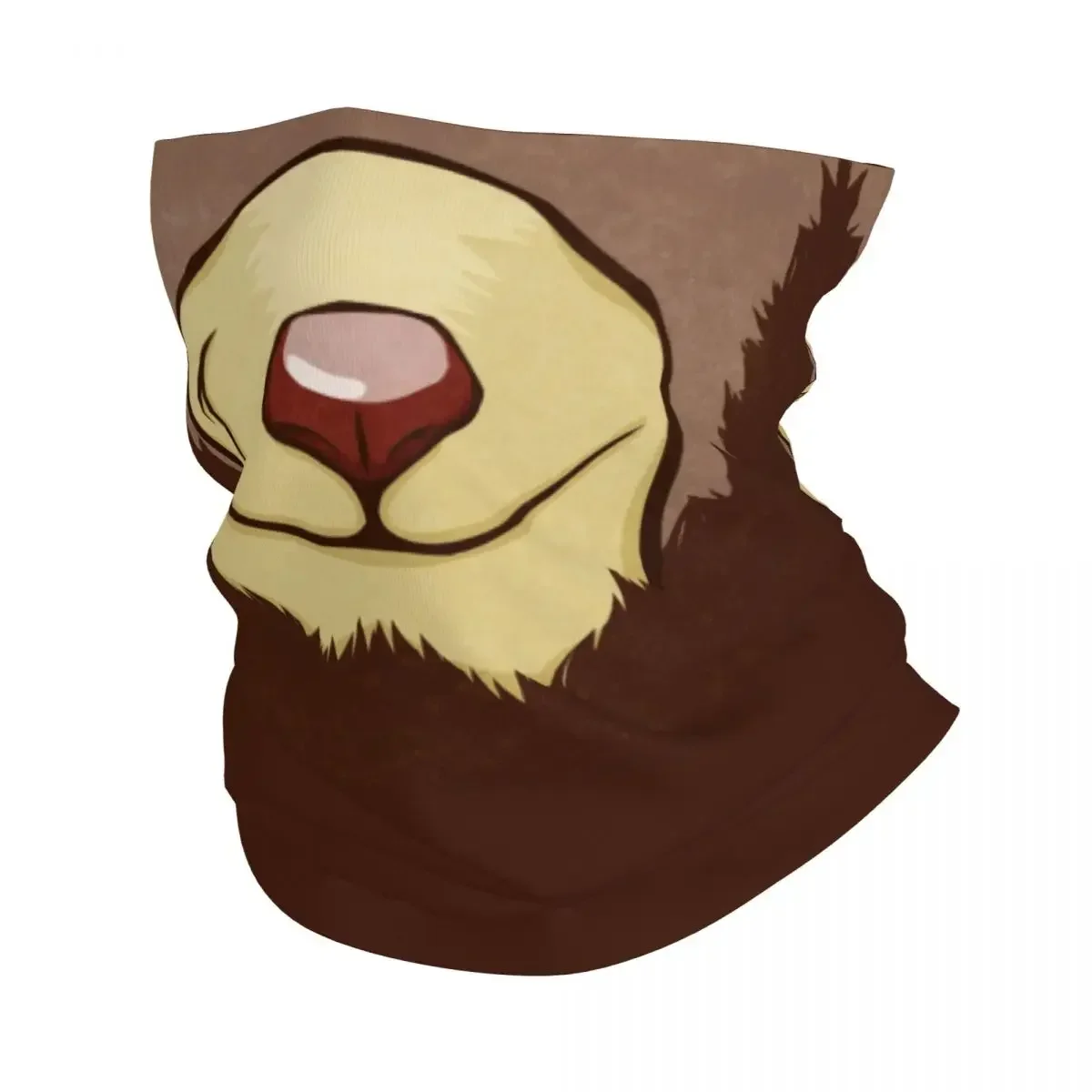 Забавная Зимняя повязка на голову с бородой и медведем для мужчин женщин