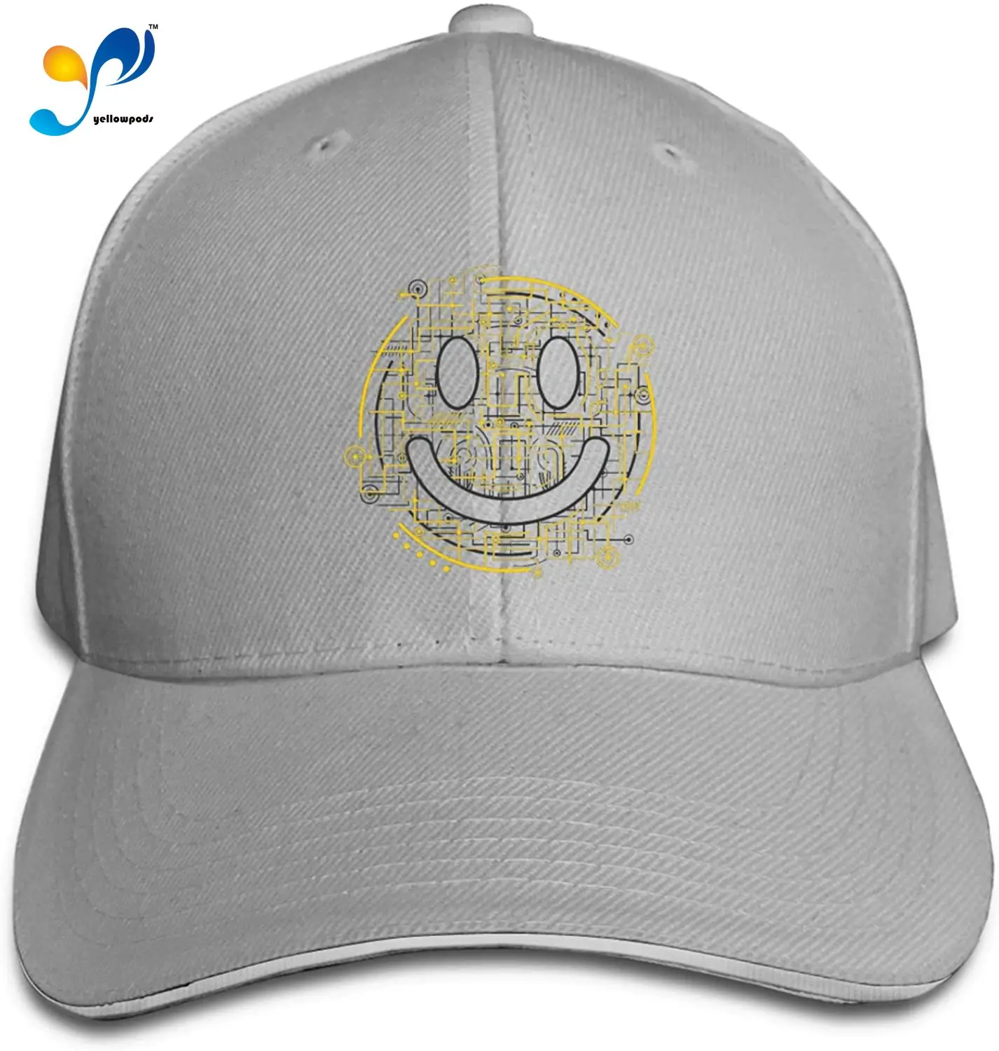 

Sm-ILE Face Casquette Sunhat Adjustable Sandwich Cap Baseball Hats