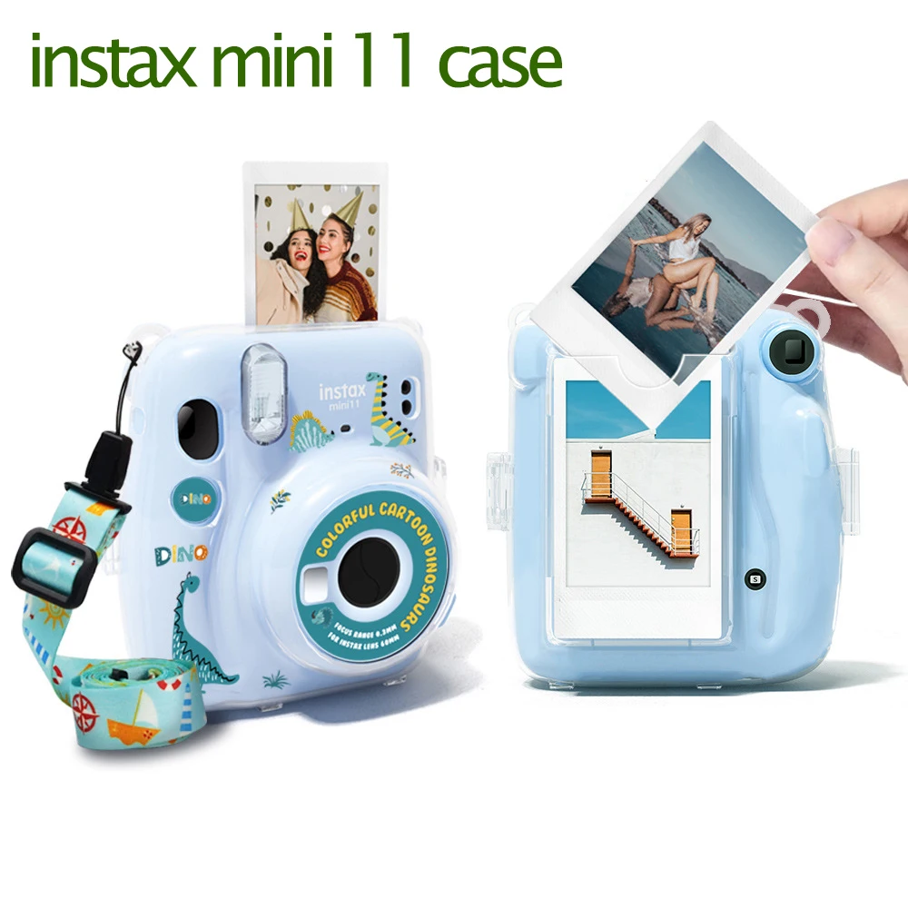 for Fujifilm Instax Mini 11 Camera Accessory Artist Oil Paint PU Leather Instant Camera Shoulder Bag Protector Cover Case