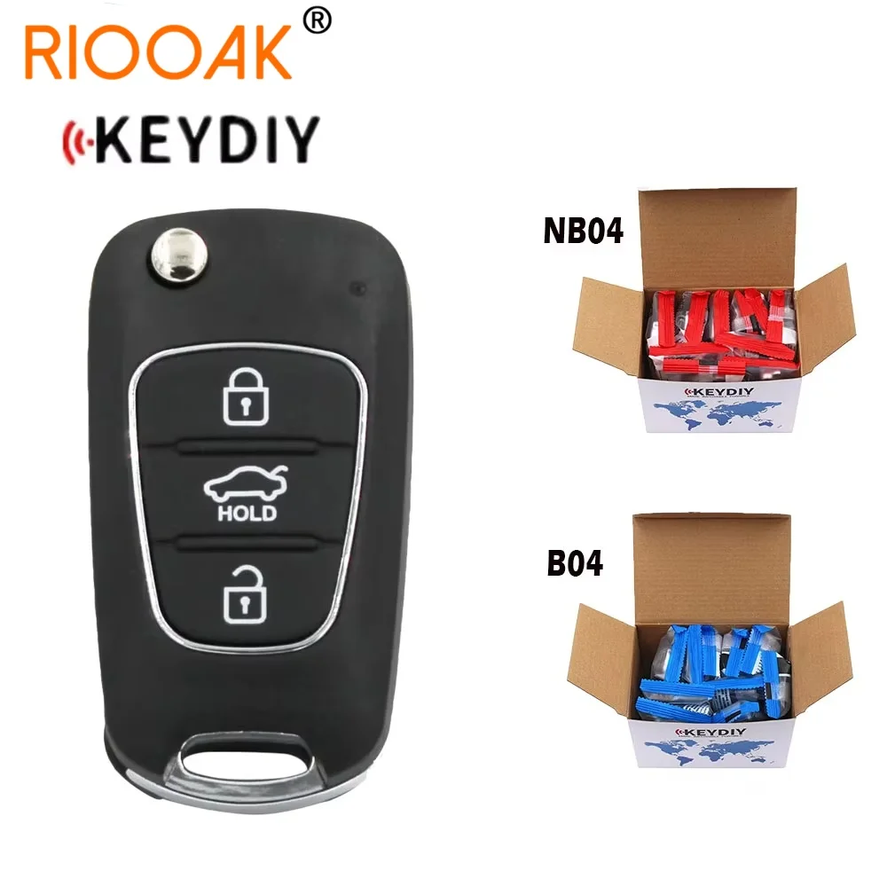 Фото 5 шт. KEYDIY B04 NB04 Универсальный дистанционный ключ 3 кнопки Автомобильный дистанционный ключ для KD900 URG200 KD-X2 Mini KD для Hyundai Style Автомобильные ключи №1