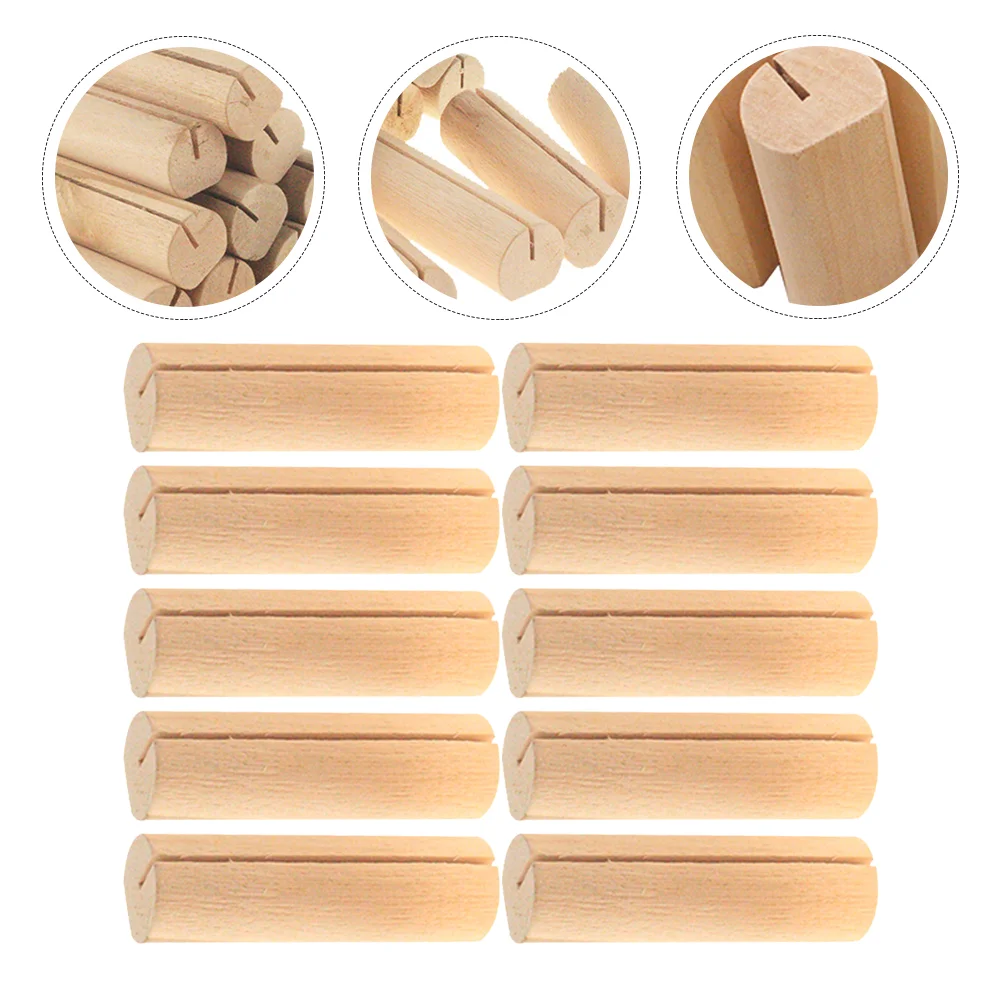 

20Pcs Decorative Picture Stands Wooden Sign Holders Wedding Table Number Holders