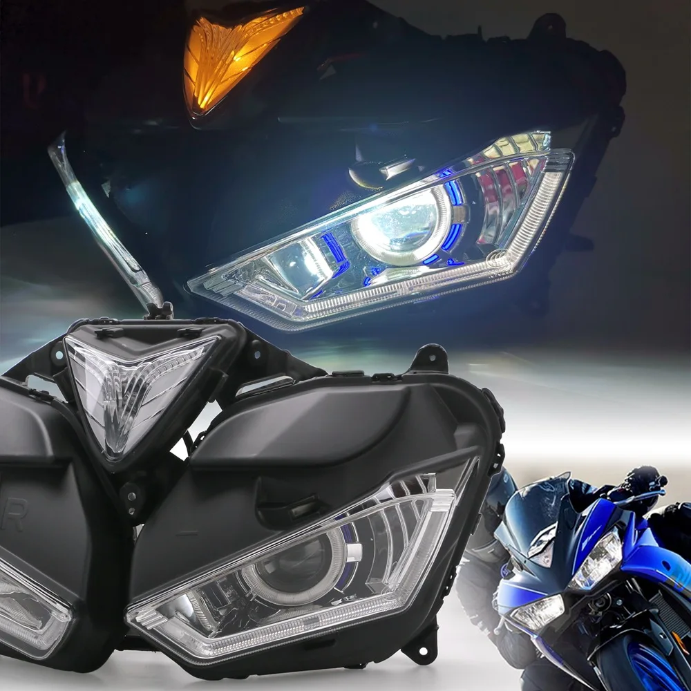 

Modified motorcycle parts accessories Dual low high beams Full LED Headlight for R3 R25 2015-2018 V2