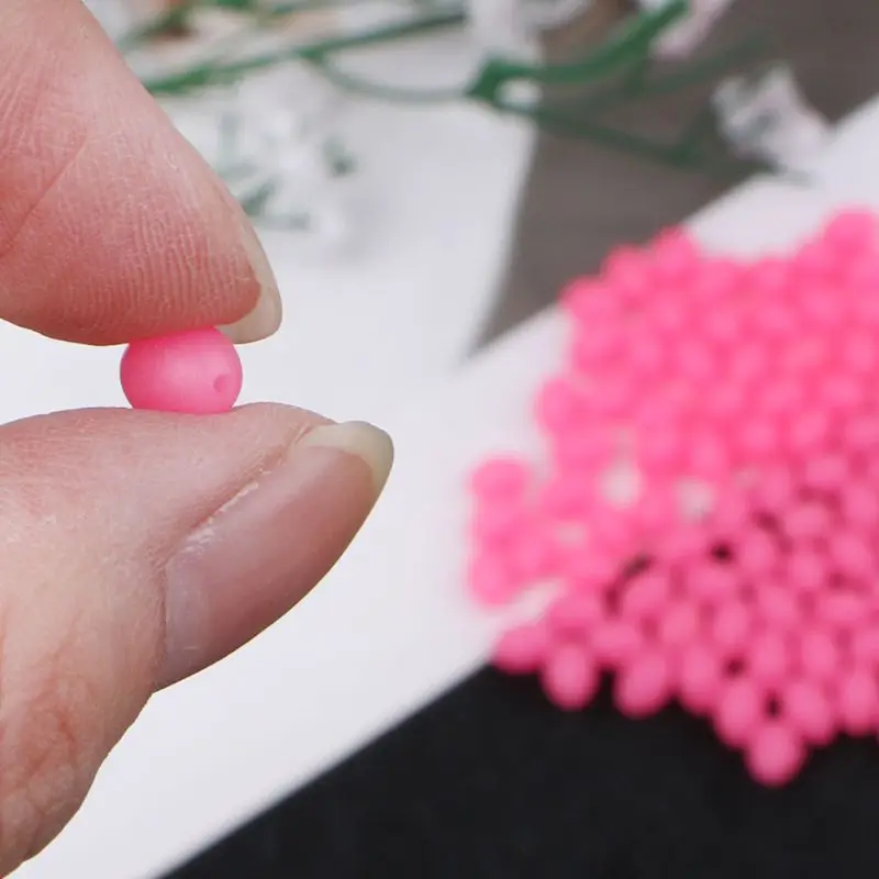 

100Pcs Oval Luminous Fishing Lures Fishing Beads Sea Hard Floating Float Tackles