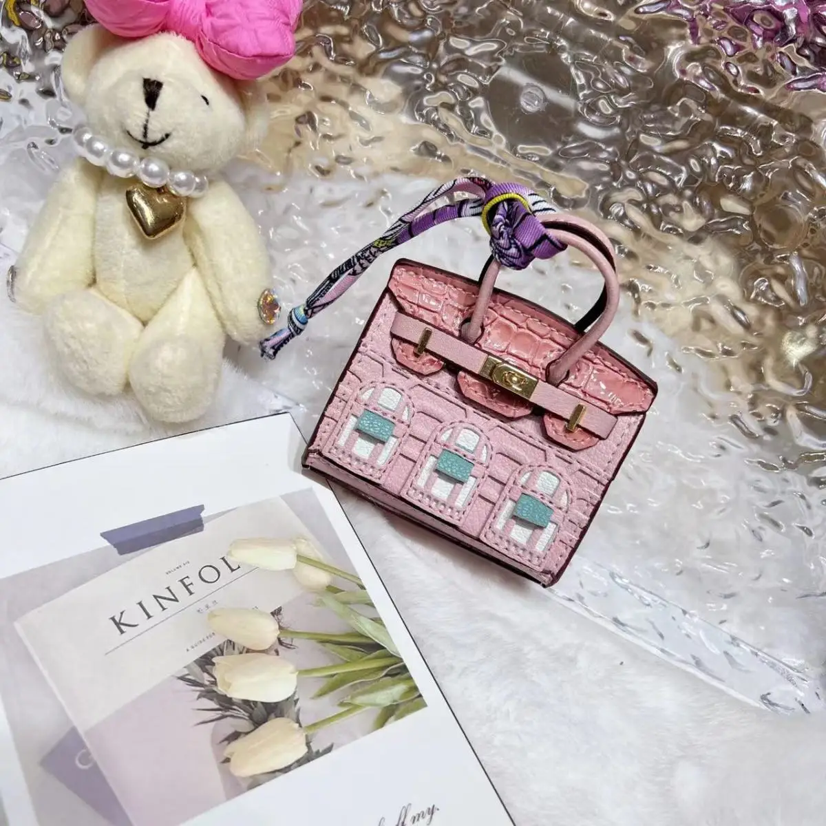 Новый мини-домик ручной работы мини-крошечная сумка из искусственной кожи