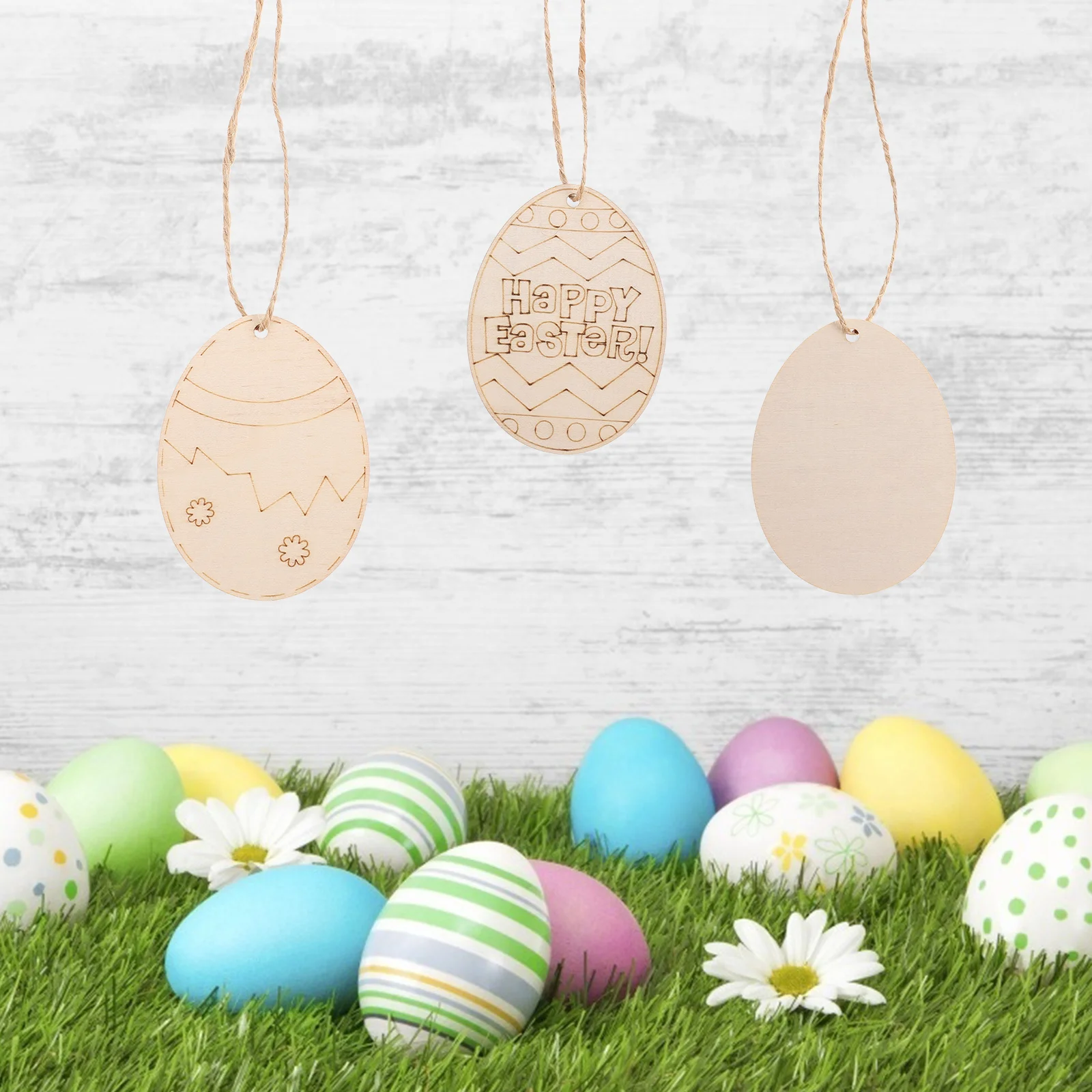 

Easter Wooden Wood Egg Slices Eggs Cutouts Crafts Unfinished Cutout Shapes Blank Painting Decor Things Plaques Hanging Discs