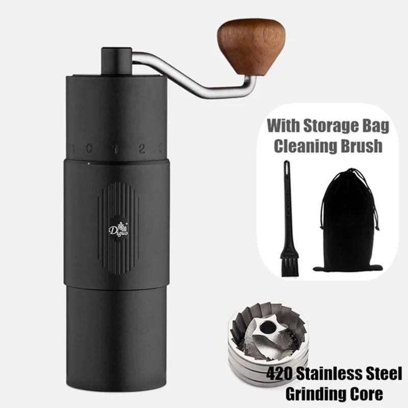 

Stainless Steel Hand Crank Portable Coffee Grinder Home Beans Mill Adjustable Ceramic Grinding Core Manual Grinder Coffee