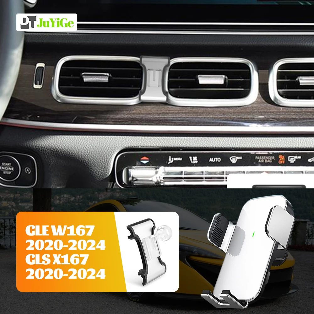 Для Mercedes Benz GLE Class W167 2020-2024 GLS X167 Автомобильная подставка для телефона Солнечная