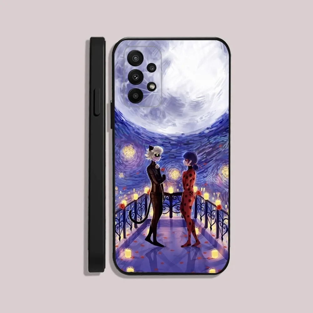 Чехол для телефона Cat Noir Samsung S24 23 22 30 21 10 9 Ultra Plus Lite FE 5G L-LadybugeS черный мягкий чехол