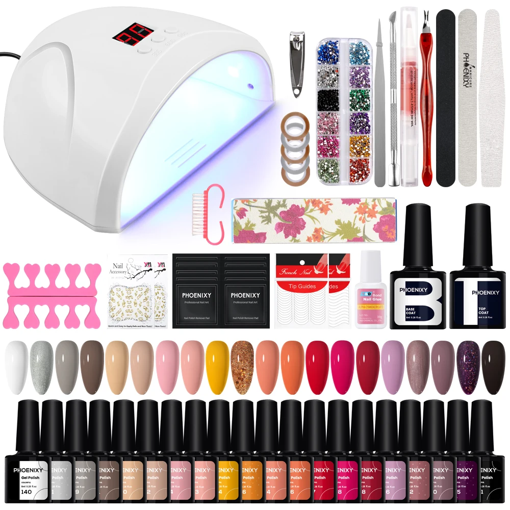 

Набор полуперманентных гель-лаков для ногтей с УФ-лампой, 20 шт.