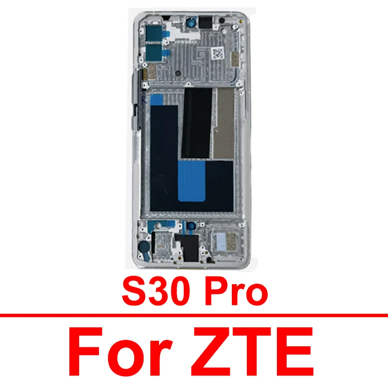 Передняя рамка ЖК-дисплея для ZTE S30 Pro A2122 A2122H, передняя рамка, средняя Крышка корпуса, держатель, запасные части