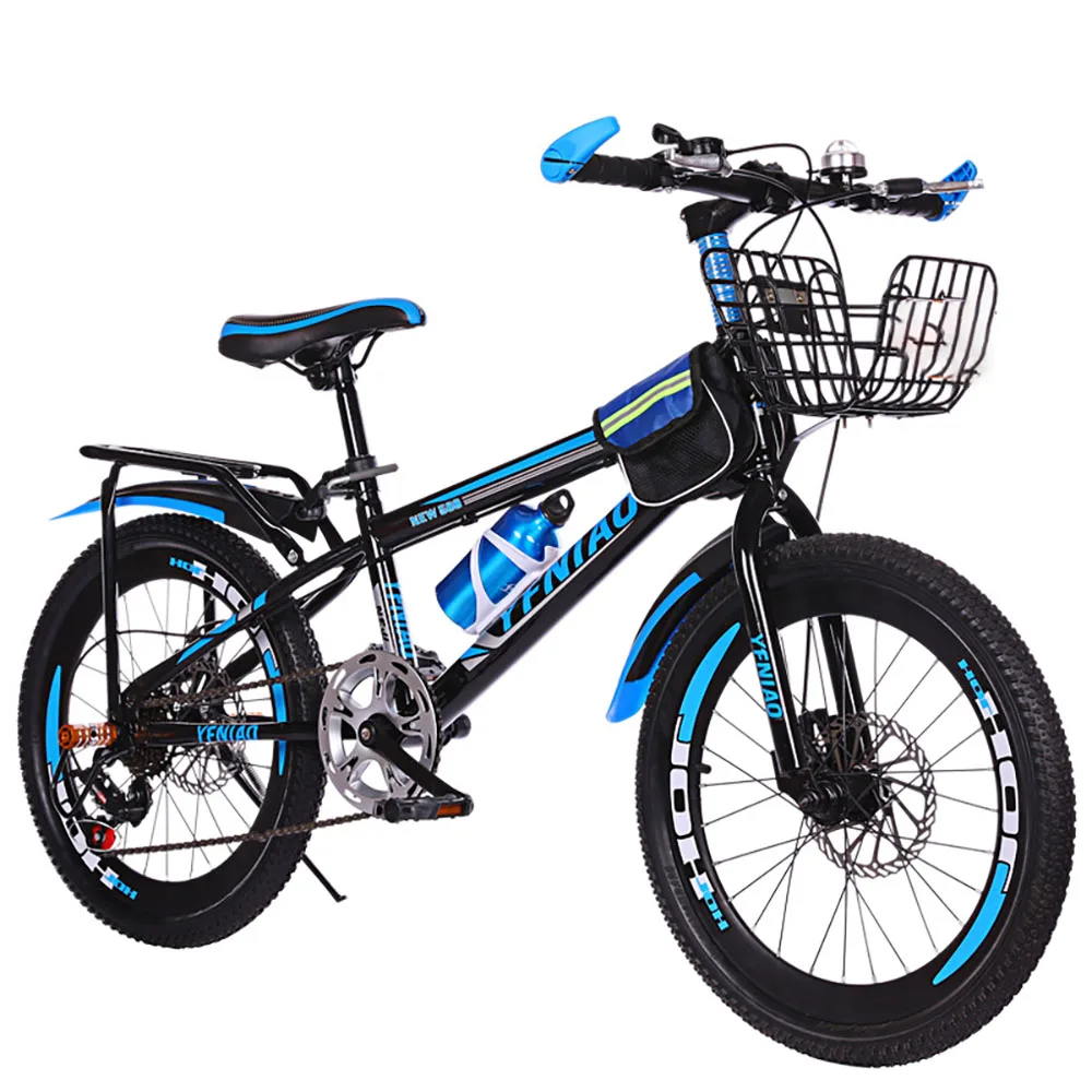 

24 Inch High Carbon Steel Bicycle With Dual Disc Brakes Children Bike Suitable For Boys Girls With a Height Of 150 To 185cm