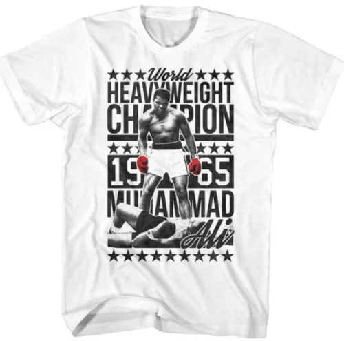 

HOT Muhammad Ali shirt Champ White T shirt hot T shirt all sizes Vtg shirt