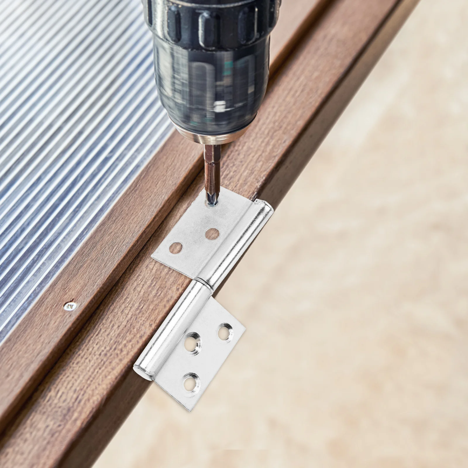 

12 Pcs Cabinet Hinge Door Flag Hinges Revolving Door Hinges Small Stainless Steel Shutter Hinges Bifold Door Hinges