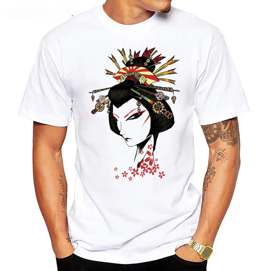 Облицо очаровательной/любистой японской девушки футболка в стиле Харадзюку