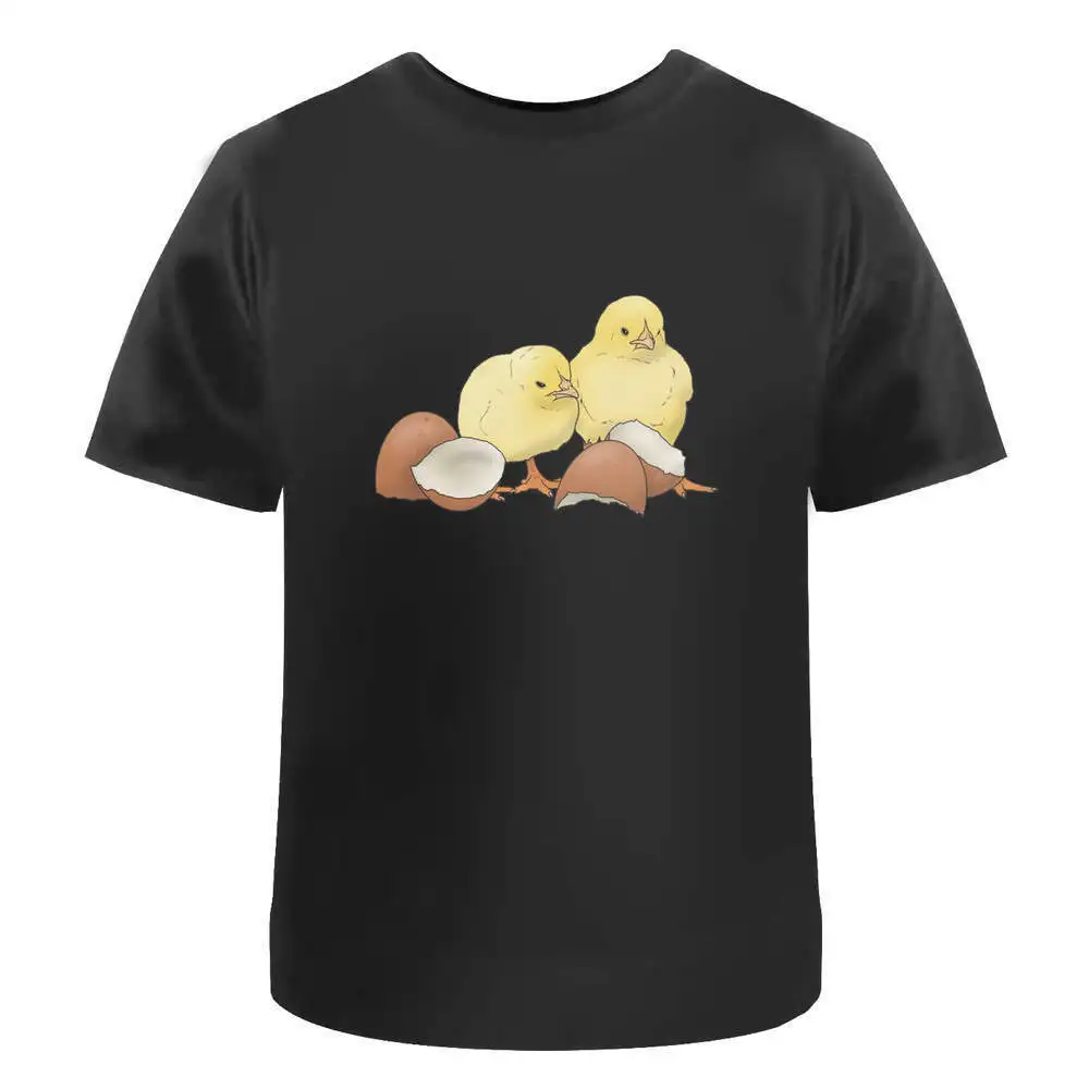 Хлопковые футболки с изображением чипов аниме Графические для мужчин и женщин