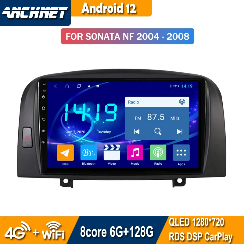 

Android 12 Car Radio For Hyundai SONATA NF 2004 2005 2006 2007 2008 Carplay Multimedia GPS Navigation DVD Player