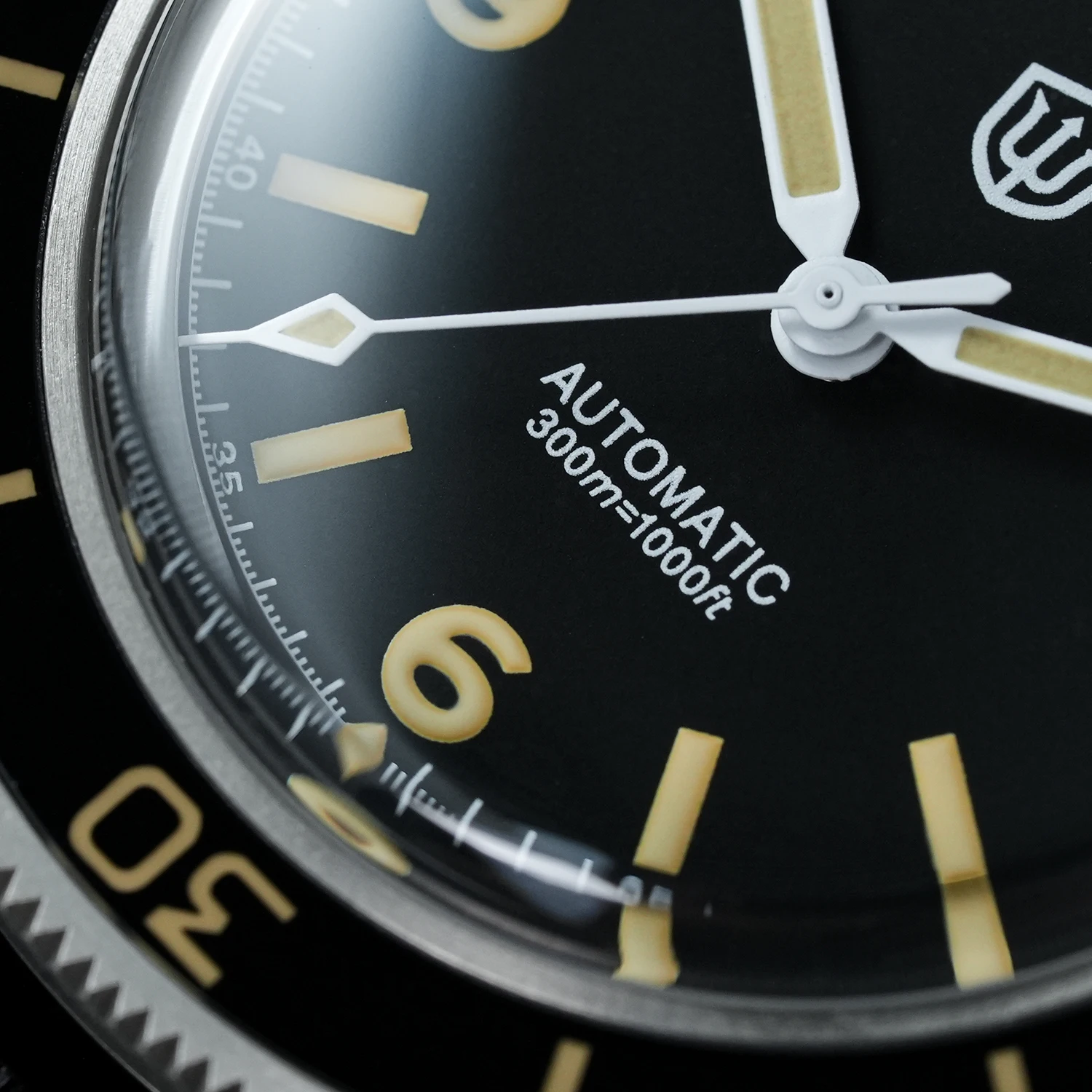 Фото Watchdives WD50Ti Титановые автоматические часы для дайвинга 300M NH35 Мужские механические часы с сапфировым стеклом и керамическим безелем Super Luminova C3 BGW9 №3