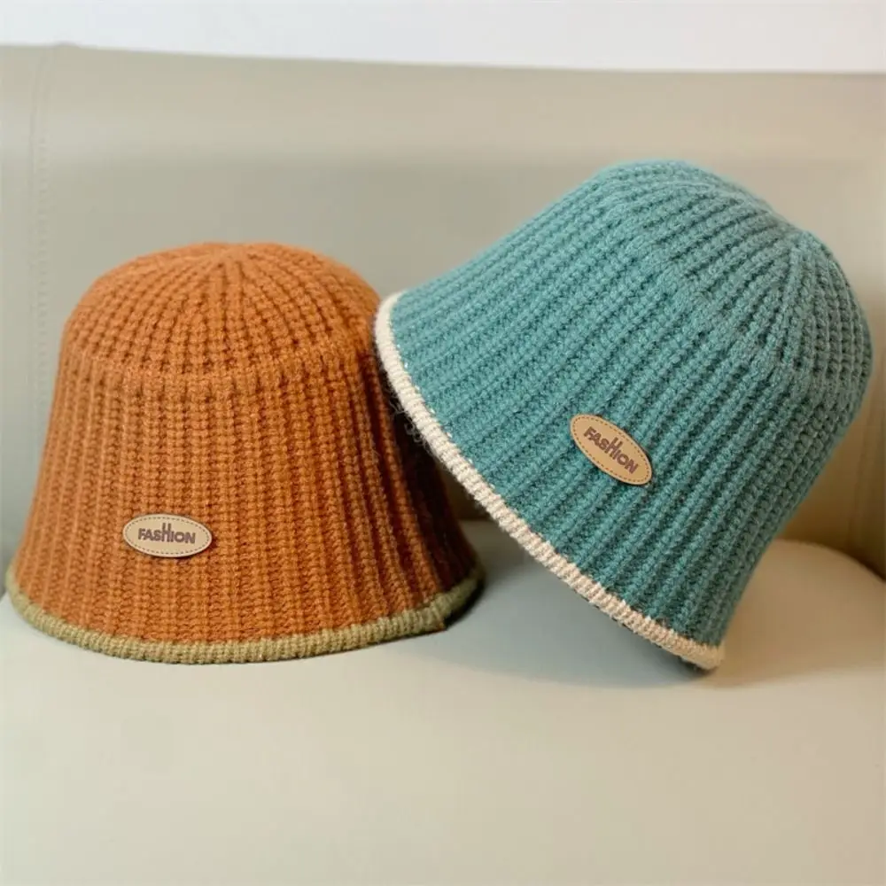 

Вязаные шерстяные Панамы в стиле ретро, зимняя шапка, умывальная шапка, Панама, теплые шапки, шапка для женщин