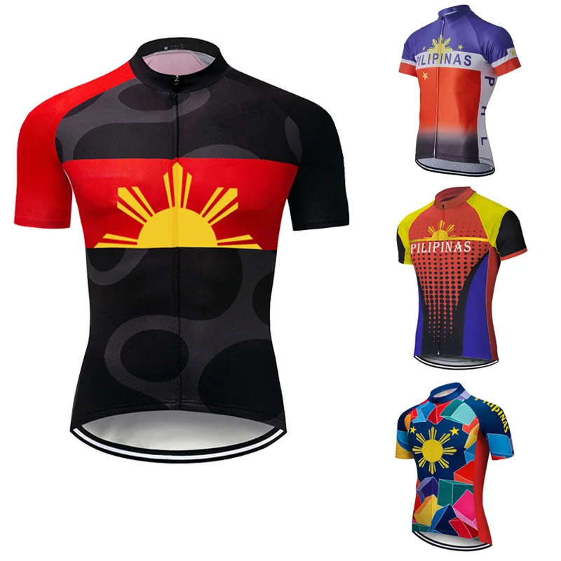 Filippine Pro Ciclismo uomo Jersey Wear MTB Summer Top Road Sun Short Shirt bicicletta donna giacca Maillot Ciclismo abbigliamento sportivo